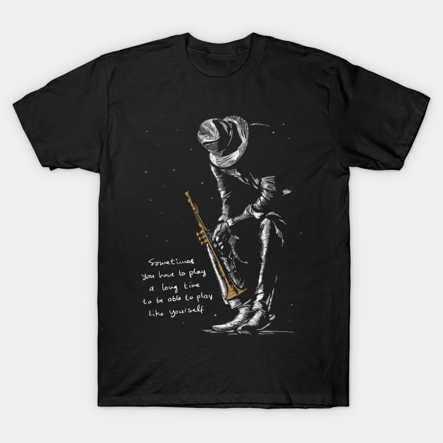 Jazz Trumpet legend T-Shirt by BAJAJU